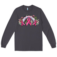 Smoke Cancer ribbon rainbow Cancer Awareness Long Sleeve Tee - HowdyJamesFarm