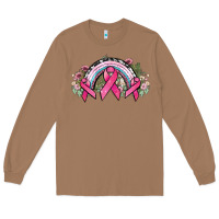 Toasted Coconut Cancer ribbon rainbow Cancer Awareness Long Sleeve Tee - HowdyJamesFarm