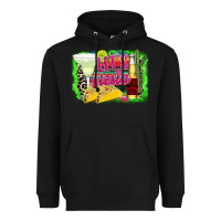 Black Let's Fiesta Heavyweight Hoodie - CowhideDigitalArt