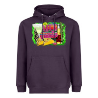 Plum Let's Fiesta Heavyweight Hoodie - CowhideDigitalArt