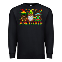Black June Teenth Gnomes Premium Sweatshirt - CowhideDigitalArt