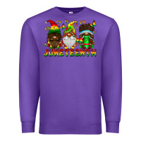 Purple June Teenth Gnomes Premium Sweatshirt - CowhideDigitalArt