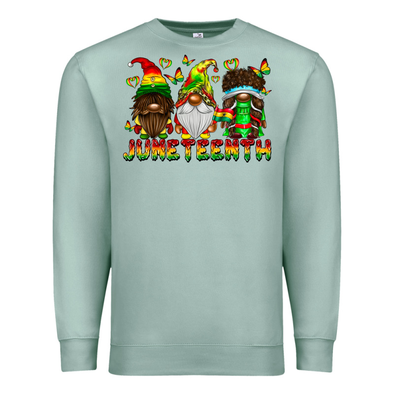 June Teenth Gnomes Premium Sweatshirt by CowhideDigitalArt | Teevron