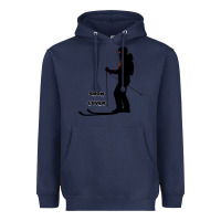 Navy nighttime ski adventure Heavyweight Hoodie - tuanDangUi