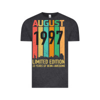 Vintage Black August 1997 23 Years Old 23rd Birthday Vintage Tee - Bettercallsaul