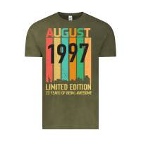 Vintage Olive August 1997 23 Years Old 23rd Birthday Vintage Tee - Bettercallsaul
