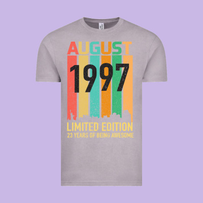 August 1997 23 Years Old 23rd Birthday Vintage Tee Designed By Bettercallsaul