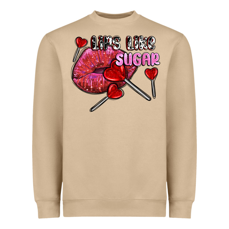 Lips Like Sugar Olivia Heavyweight Sweatshirt by OliviaCreatesArt | Teevron