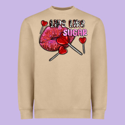 Lips Like Sugar Olivia Heavyweight Sweatshirt Designed By Oliviacreatesart