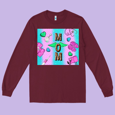 Nurse Mom Mother’s Day Long Sleeve Tee Designed By Tumblerdesignbyshophia