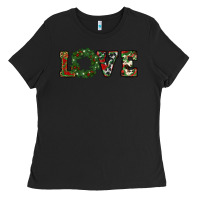 Black christmas love Ladies Tee - RanaPortraitStore