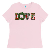 Bubblegum Pink christmas love Ladies Tee - RanaPortraitStore