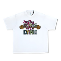 White Everything Hurts and I m Dying Urban Heavy Tee - Bettercallsaul