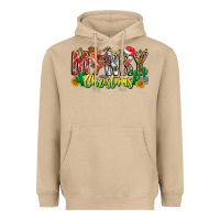Mushroom Merry Christmas Heavyweight Hoodie - CowhideDigitalArt