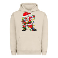 Pigment French Oak Dabbing Santa Christmas Tree Lights Urban Hoodie - tuanDangUi