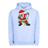 Pigment Grape Ice Dabbing Santa Christmas Tree Lights Urban Hoodie - tuanDangUi