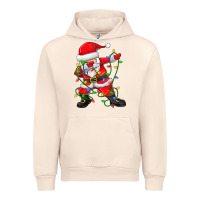 Sandshell Dabbing Santa Christmas Tree Lights Urban Hoodie - tuanDangUi