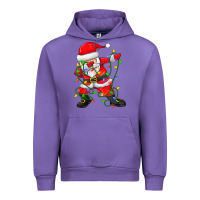 Tulip Dabbing Santa Christmas Tree Lights Urban Hoodie - tuanDangUi