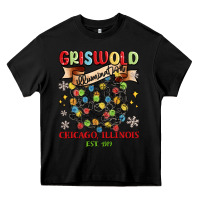 Black griswold illumination Heavy Core Tee - MaliasSmallBusiness