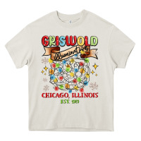 Cream griswold illumination Heavy Core Tee - MaliasSmallBusiness