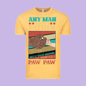 Any Man Can Be A Father But It Take Someone Special To Be A Pawpaw Vintage Tee Designed By Bettercallsaul