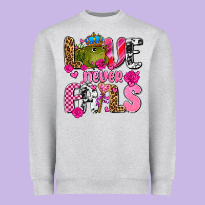 Love Never Fails With Prince Frog  Olivia Heavyweight Sweatshirt Designed By Oliviacreatesart