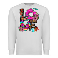 Dove Grey Love Summer Premium Sweatshirt - CowhideDigitalArt