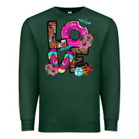Sports Green Love Summer Premium Sweatshirt - CowhideDigitalArt