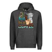 Charcoal Heather coffee cups but first coffee bbs Premium Hoodie - BundleAndBundleShop