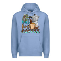 Colony Blue coffee cups but first coffee bbs Premium Hoodie - BundleAndBundleShop