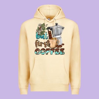Coffee Cups But First Coffee Bbs Premium Hoodie Designed By Bundleandbundleshop