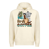Sandshell coffee cups but first coffee bbs Premium Hoodie - BundleAndBundleShop