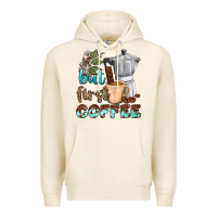 Tofu coffee cups but first coffee bbs Premium Hoodie - BundleAndBundleShop
