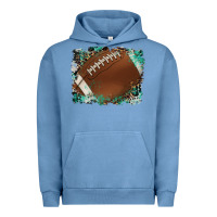 Pigment Pebble Blue sports football background Urban Hoodie - Artiststas