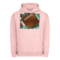 Pigment Salmon sports football background Urban Hoodie - Artiststas