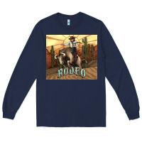 Navy Rodeo Cowboy bullfighter western 20oz skinny Long Sleeve Tee - HowdyJamesFarm