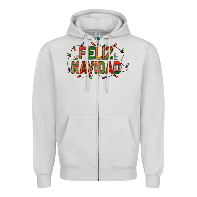 Feliz Navidad Zipper Hoodie by BundleAndBundleShop | Teevron