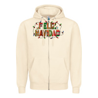 Sandshell Feliz Navidad Zipper Hoodie - BundleAndBundleShop
