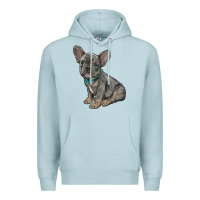 Blue Mist french bulldog Premium Hoodie - RanaPortraitStore