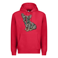 Cardinal french bulldog Premium Hoodie - RanaPortraitStore