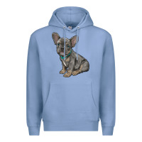 Colony Blue french bulldog Premium Hoodie - RanaPortraitStore