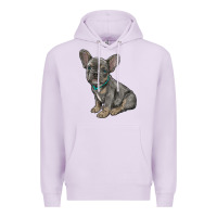 Lilac french bulldog Premium Hoodie - RanaPortraitStore