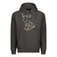 Smoke french bulldog Premium Hoodie - RanaPortraitStore