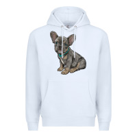 White french bulldog Premium Hoodie - RanaPortraitStore