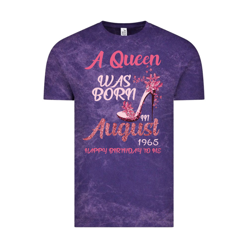 A Queen Was Born In August 1965 Happy Birthday To Me 55 Years Old Vintage Tee by Bettercallsaul | Teevron