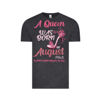 Vintage Black A Queen Was Born In August 1965 Happy Birthday To Me 55 Years Old Vintage Tee - Bettercallsaul
