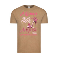 Vintage Coffee A Queen Was Born In August 1965 Happy Birthday To Me 55 Years Old Vintage Tee - Bettercallsaul