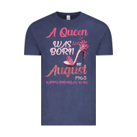 Vintage Denim A Queen Was Born In August 1965 Happy Birthday To Me 55 Years Old Vintage Tee - Bettercallsaul