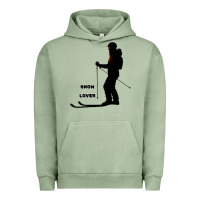Pigment Oil Green nighttime ski adventure Urban Hoodie - tuanDangUi