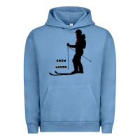 Pigment Pebble Blue nighttime ski adventure Urban Hoodie - tuanDangUi